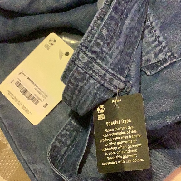 Wide leg lite chambray pants - Picture 3 of 3
